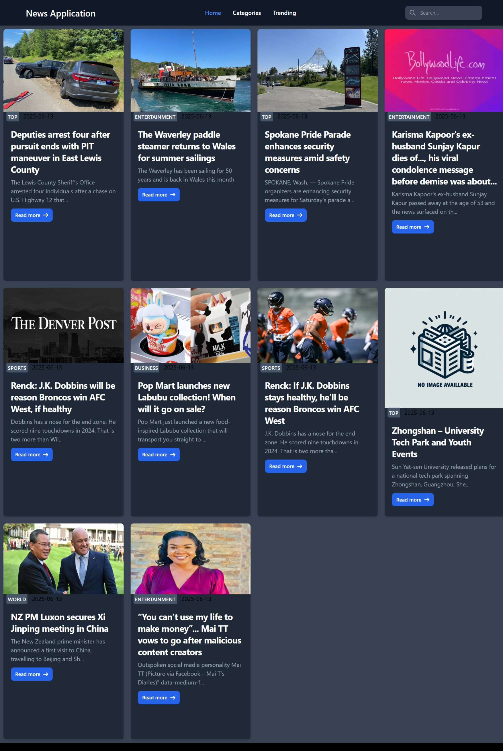 News App Screenshot 1