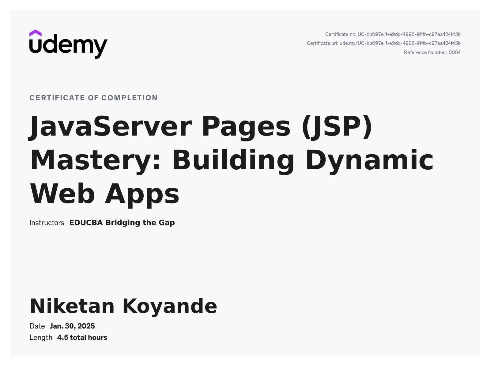 JSP Mastery